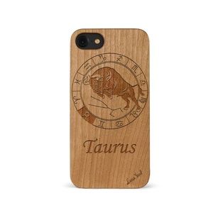 WOODEN CASE FOR IPHONE 7+ TAURUS